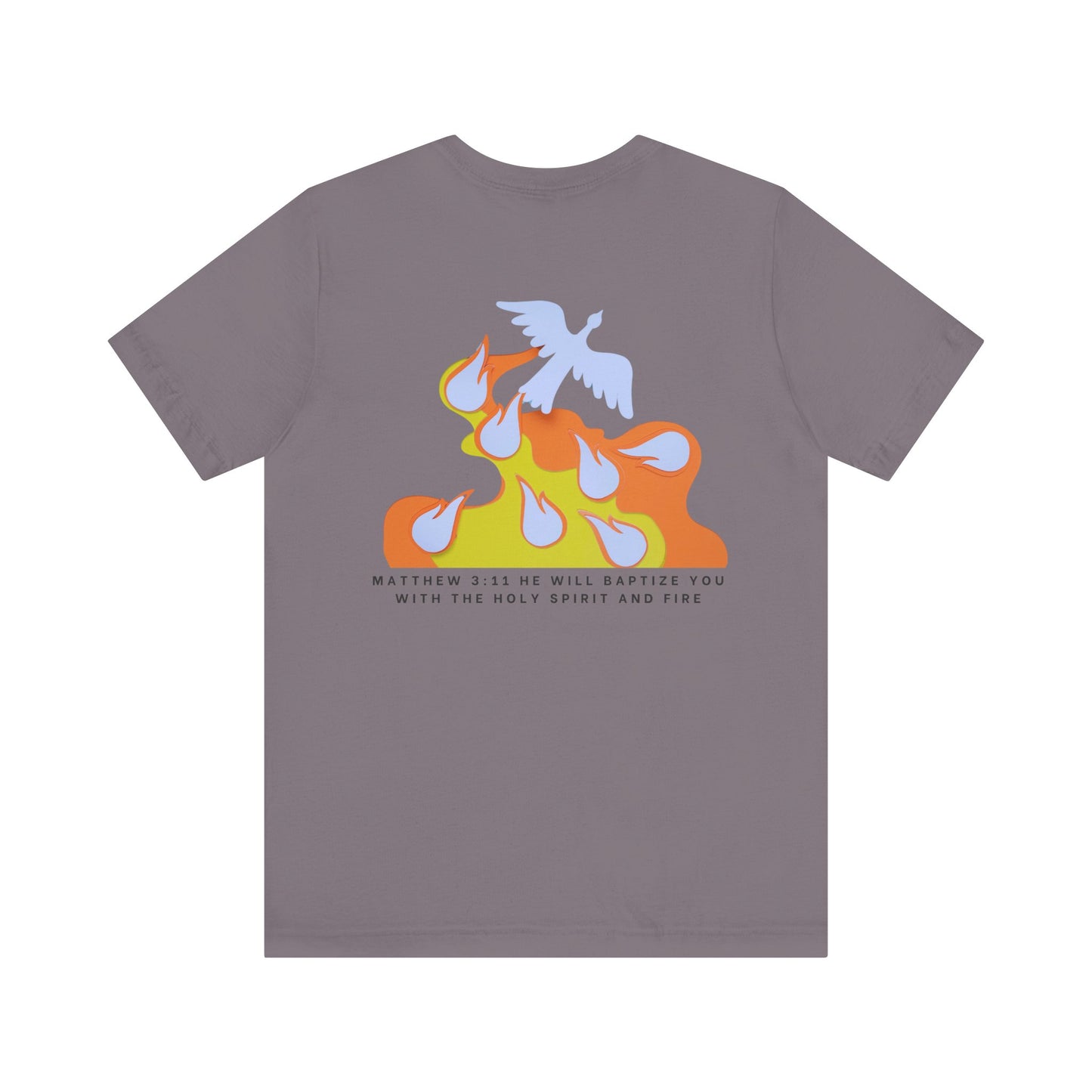 Jesus Baptizes Unisex Jersey Tee (Dark Text) - Lit for God™