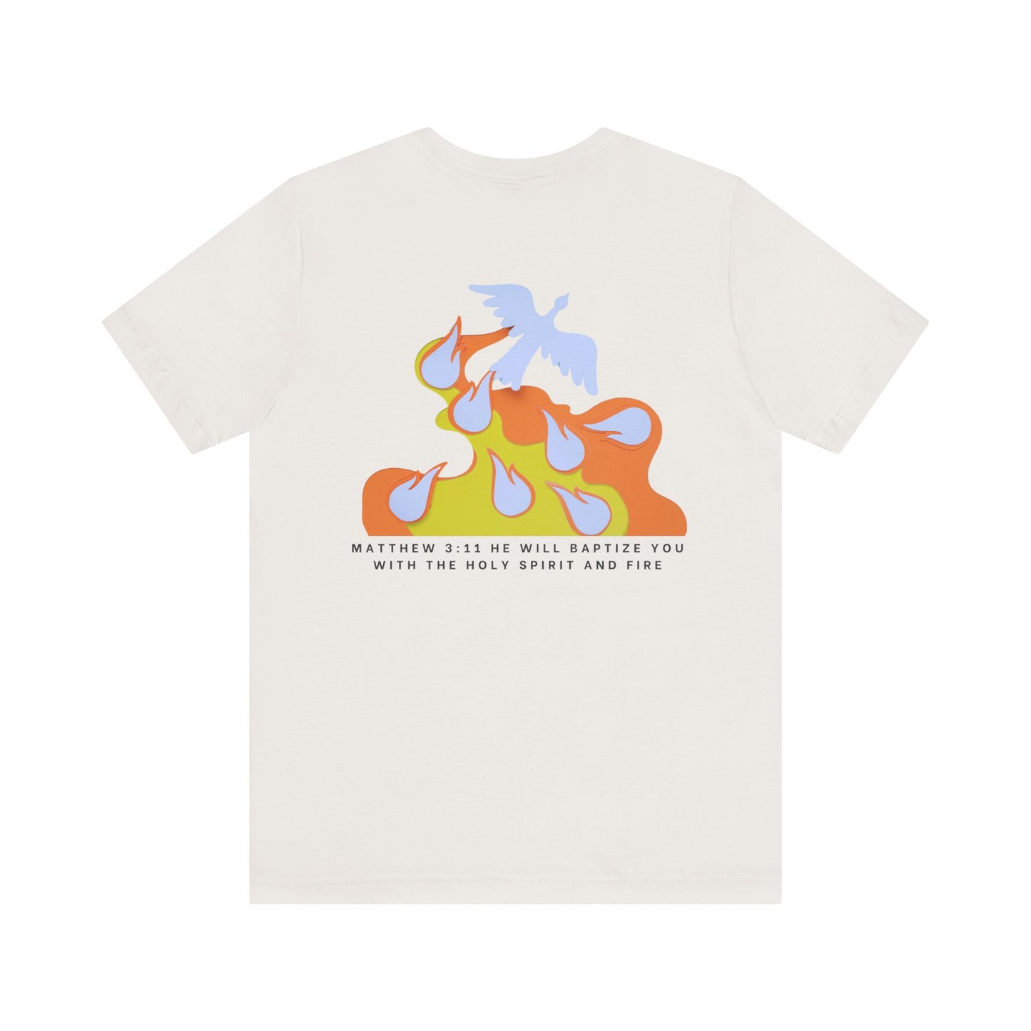Jesus Baptizes Unisex Jersey Tee (Dark Text) - Lit for God™