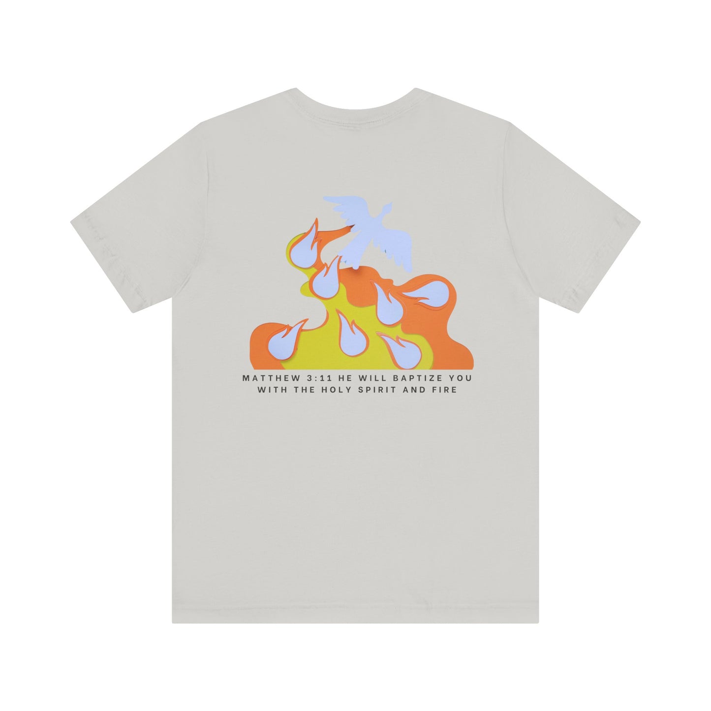 Jesus Baptizes Unisex Jersey Tee (Dark Text) - Lit for God™