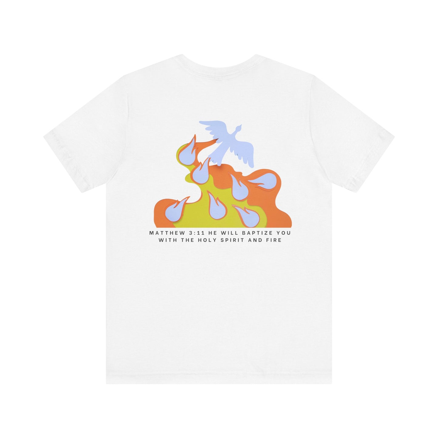 Jesus Baptizes Unisex Jersey Tee (Dark Text) - Lit for God™