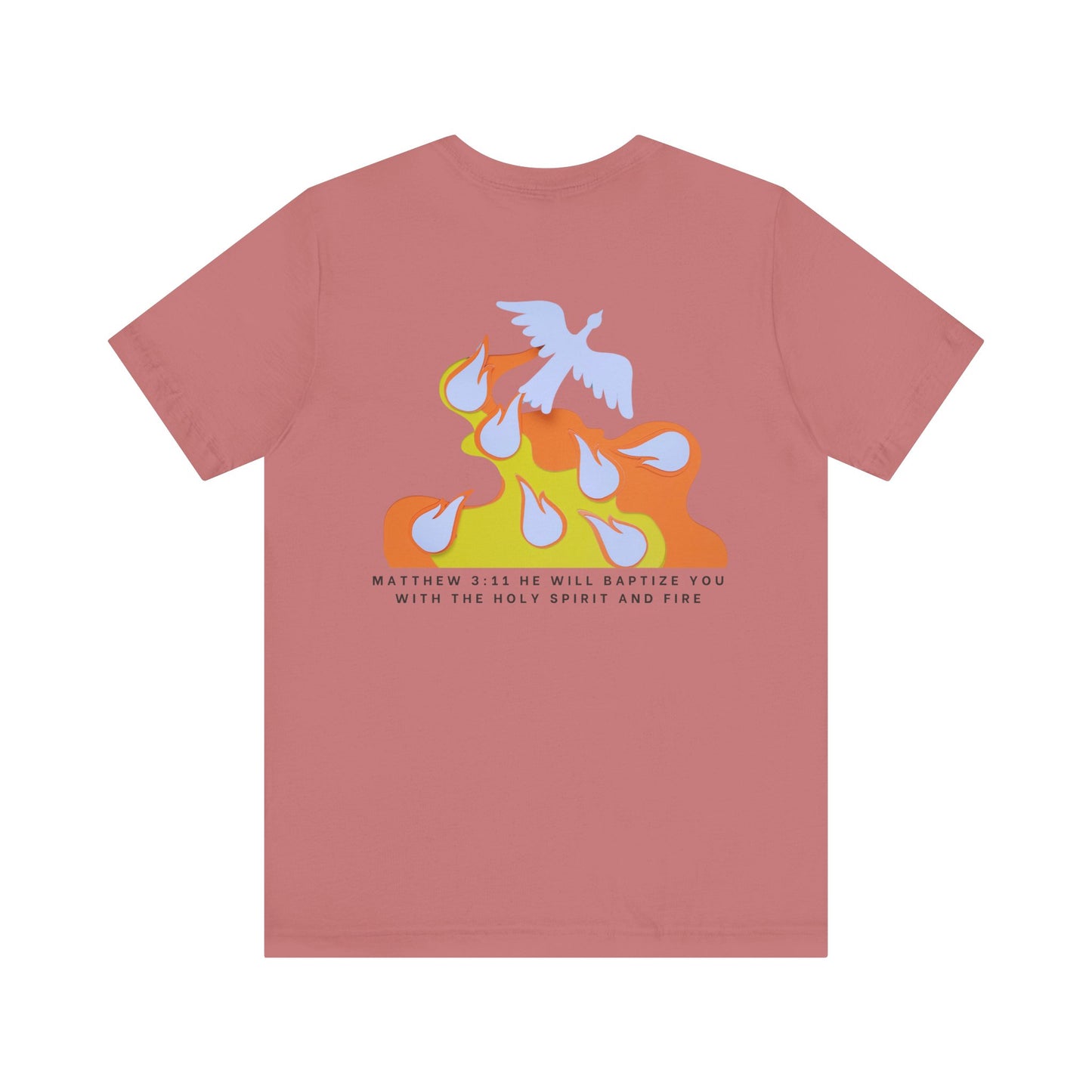 Jesus Baptizes Unisex Jersey Tee (Dark Text) - Lit for God™