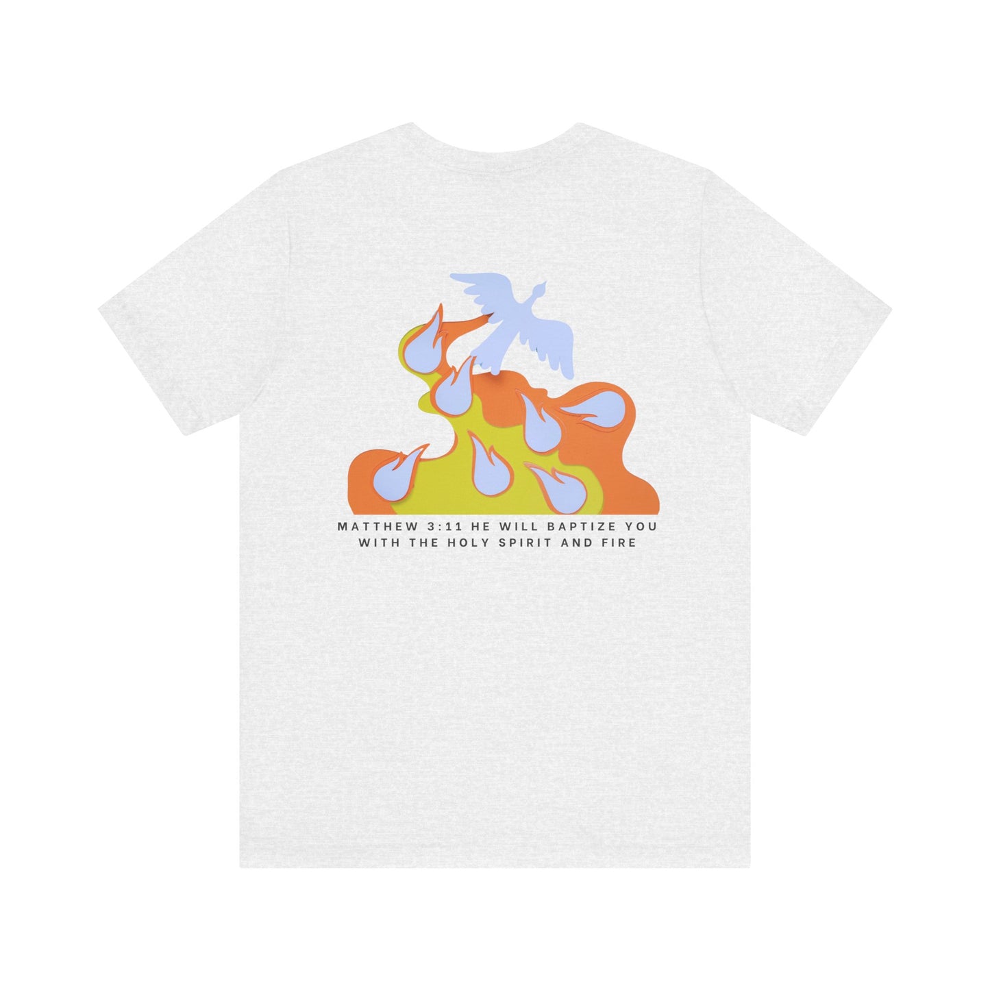 Jesus Baptizes Unisex Jersey Tee (Dark Text) - Lit for God™