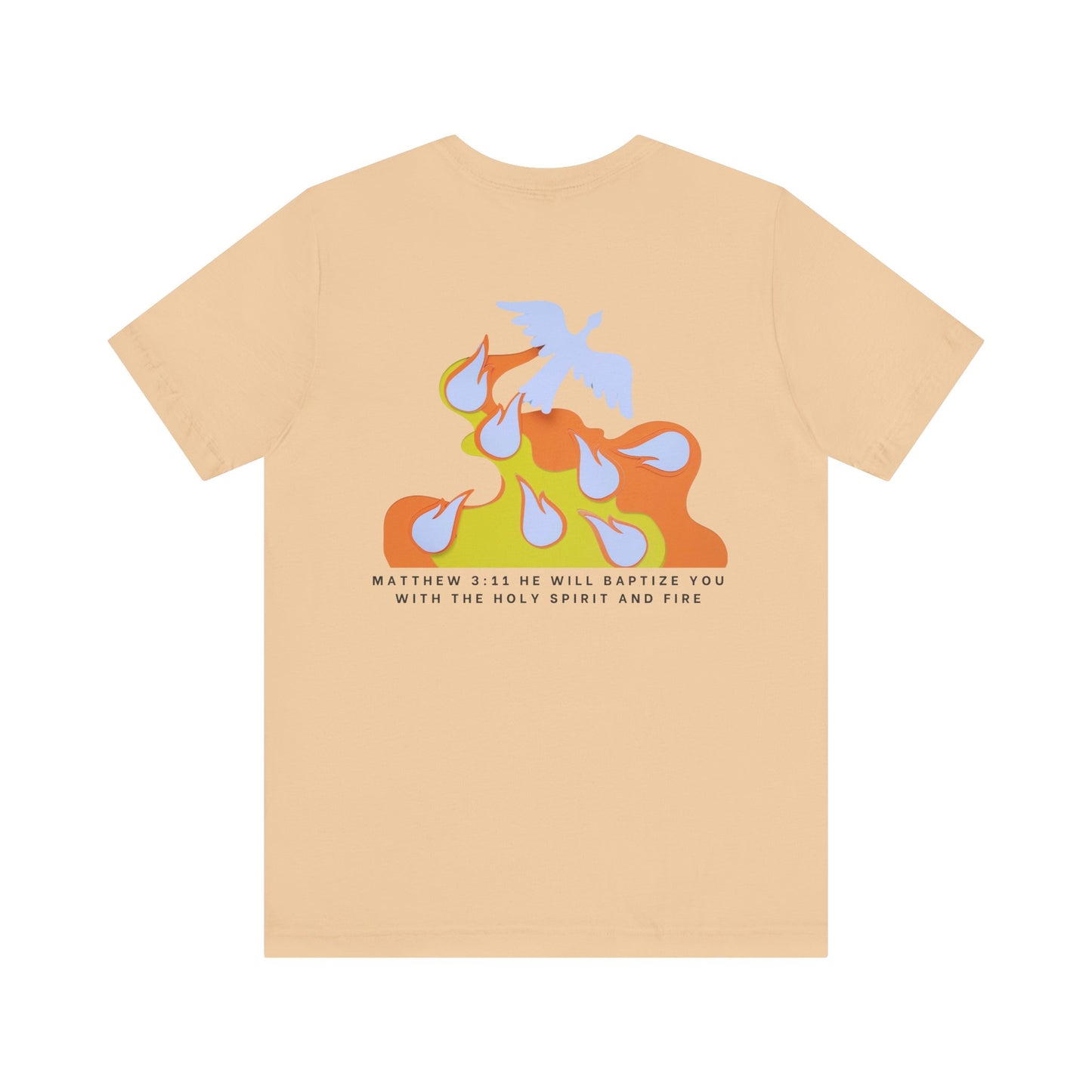 Jesus Baptizes Unisex Jersey Tee (Dark Text) - Lit for God™
