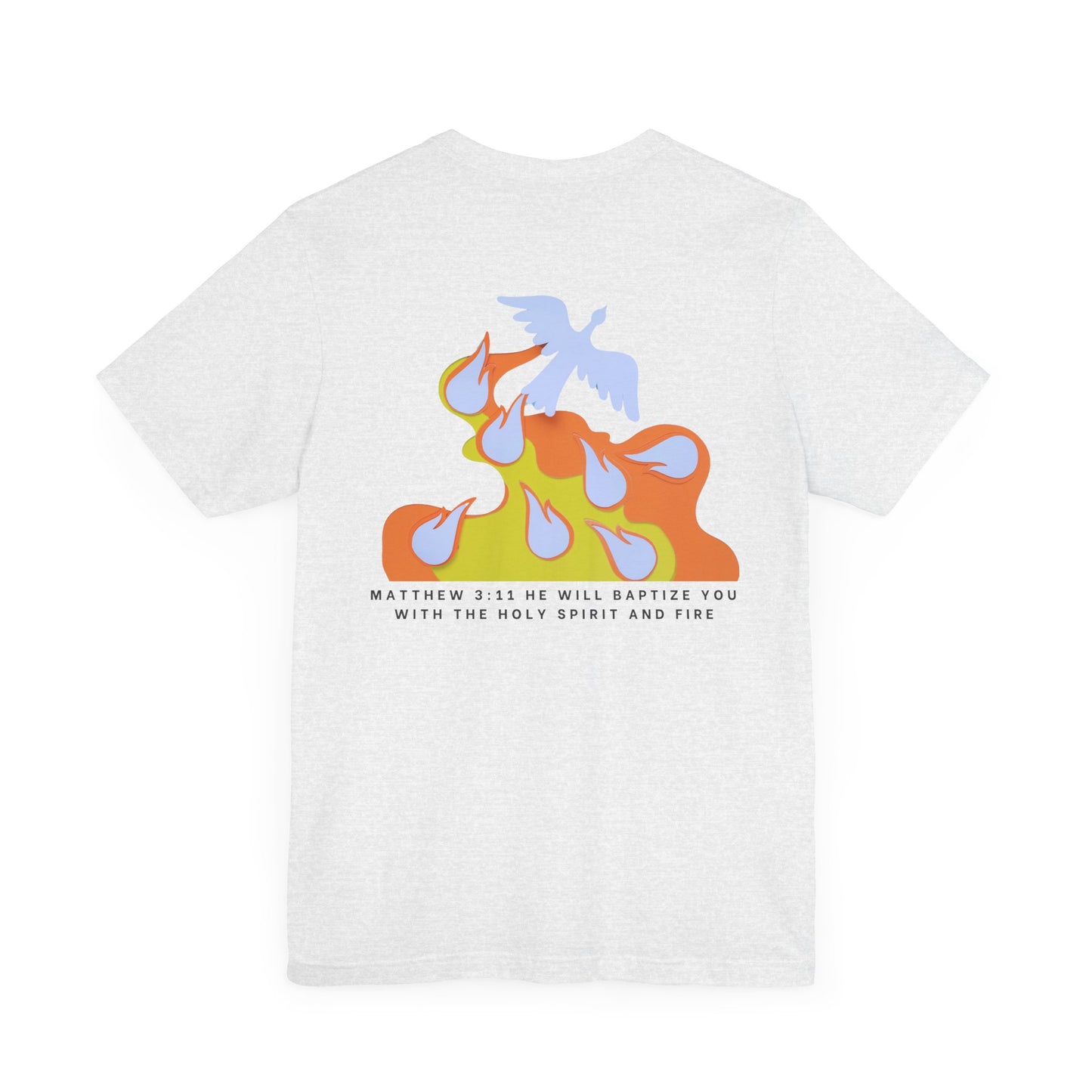 Jesus Baptizes Unisex Jersey Tee (Dark Text) - Lit for God™
