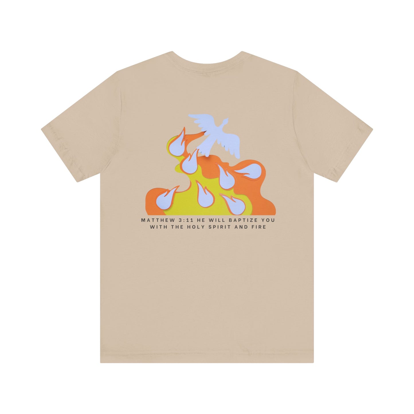 Jesus Baptizes Unisex Jersey Tee (Dark Text) - Lit for God™
