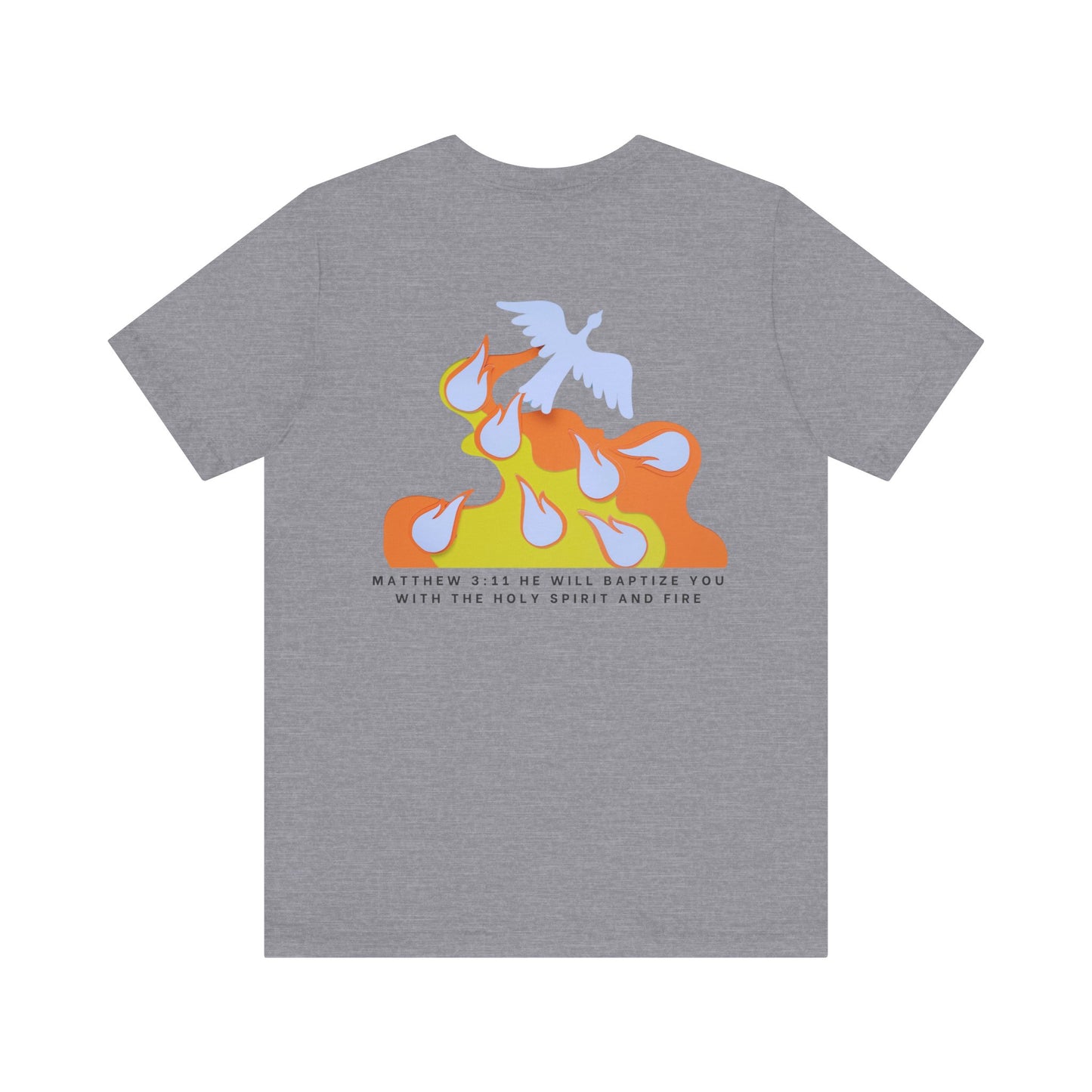 Jesus Baptizes Unisex Jersey Tee (Dark Text) - Lit for God™