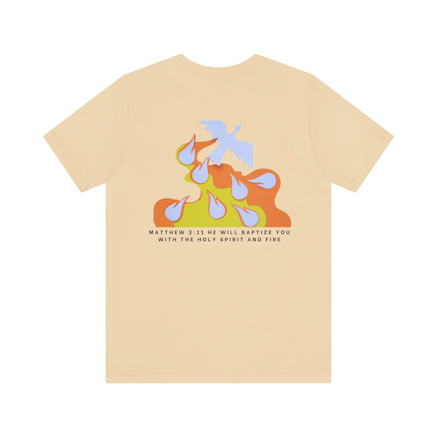 Jesus Baptizes Unisex Jersey Tee (Dark Text) - Lit for God™