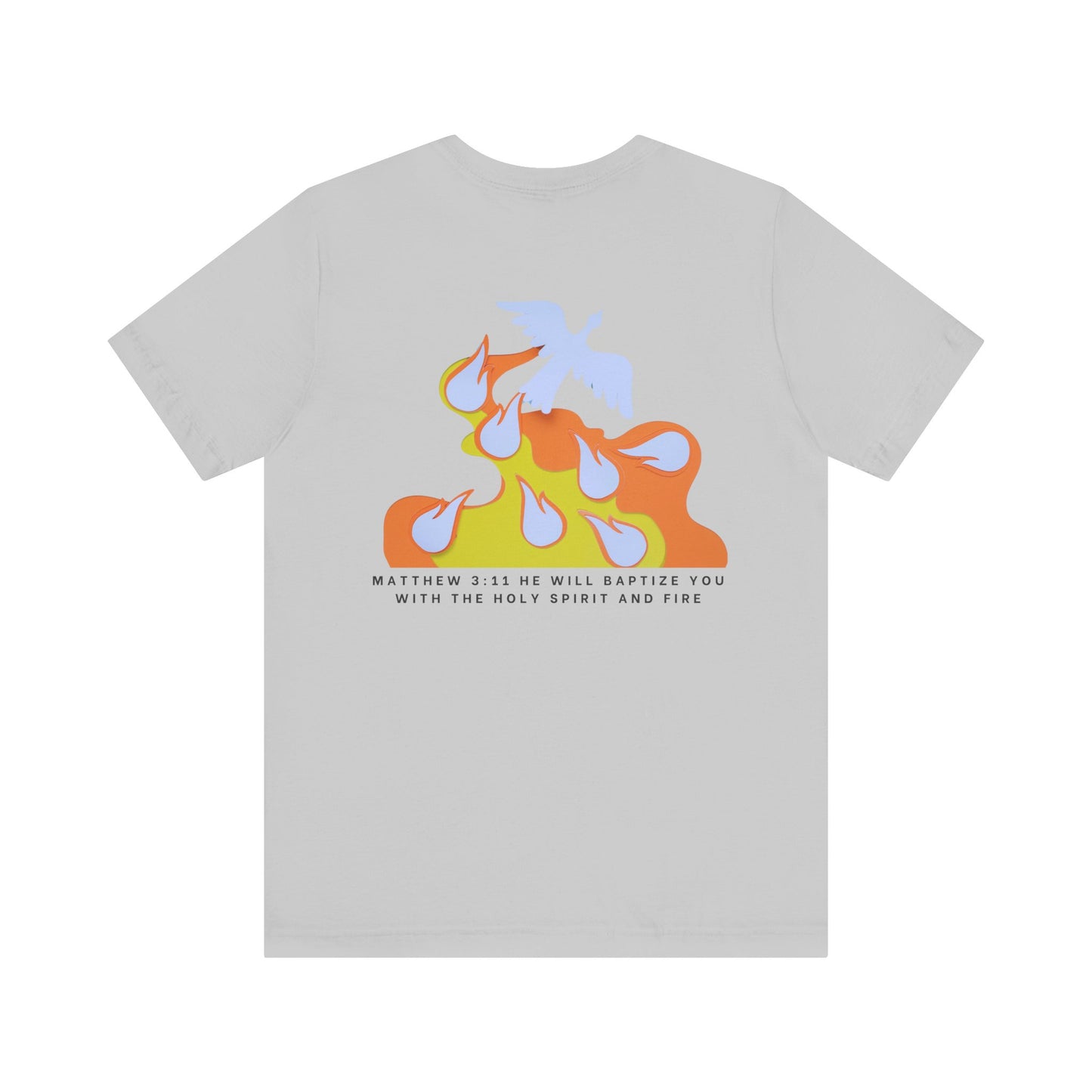 Jesus Baptizes Unisex Jersey Tee (Dark Text) - Lit for God™