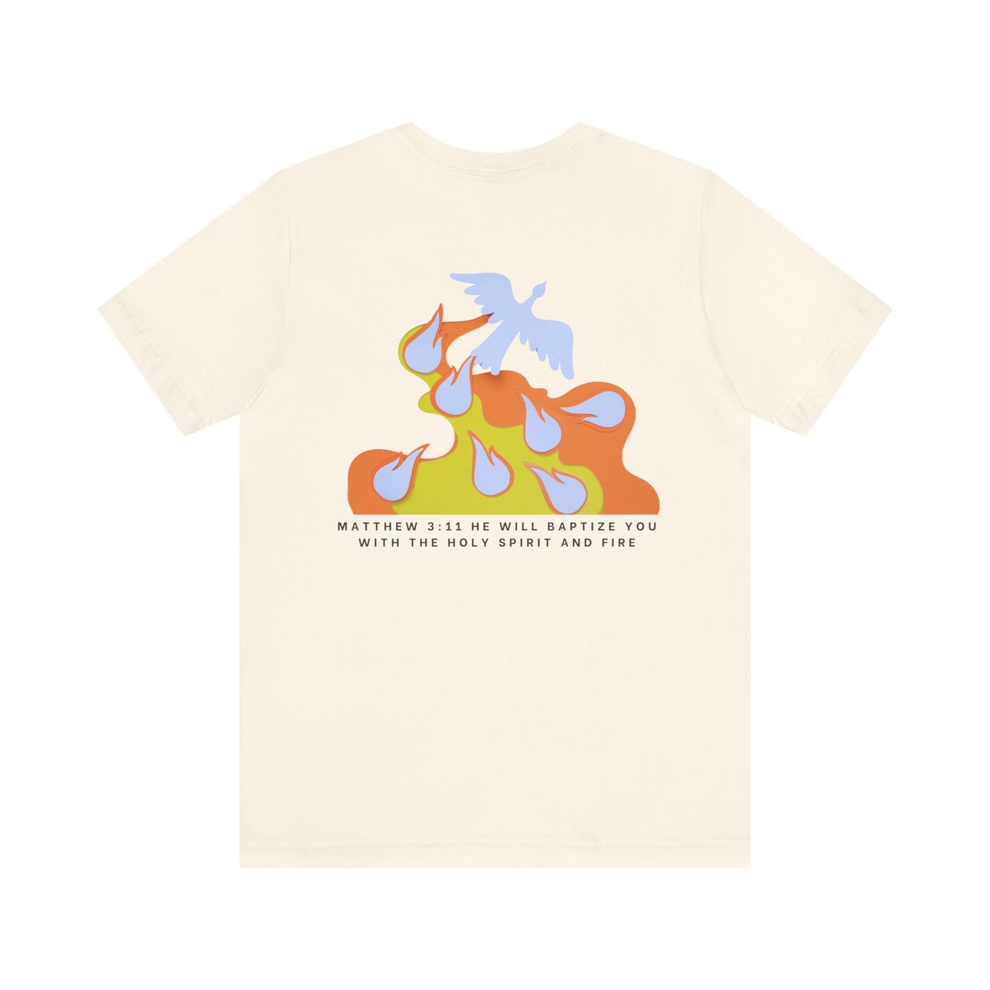 Jesus Baptizes Unisex Jersey Tee (Dark Text) - Lit for God™